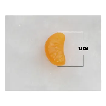 100KS/VEĽA DIY príslušenstvo Plastové Remesiel simulácia falošné miniatúrne orange plátok domáce dekorácie časti darčeky #DIY017