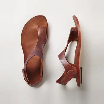 Byt s žien sandále Otvorené prst bytov sandále bežné ženy bytov háku&slučky módne sandále Rímsky štýl, veľkosť 35-43 lete roku 2019