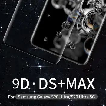NILLKIN DS+ MAX 9D plne pokrytá optika z Tvrdeného Skla Pre Samsung Galaxy S20 Ultra/S20 Ultra 5G Plný Zakrivené Sklo Screen Protector
