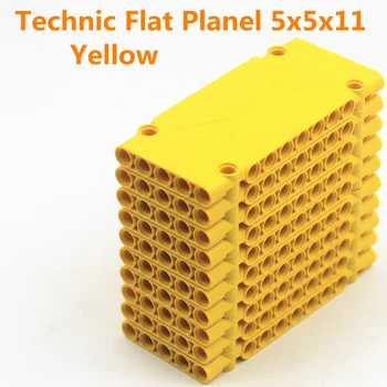 Self-Locking Tehly voľná tvorba hračiek 3 farby MOC Stavebné Bloky 10 kusov Techniku, Ploché Planel 5x5x11 kompatibilné s Lego