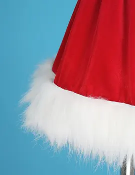 0-24M Dieťa červené flitre Vianočný Kostým bez Rukávov Perie Šaty Pre Dieťa Dievča Výbava Lesklé Flitre Umelú Kožušinu Lem Velvet Romper