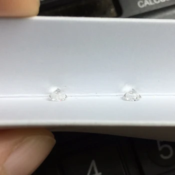 0.3 ct 4 mm F Kolo HPHT Skutočný Diamant Lab Pestuje Diamon Lab Pestuje Diamond s Osvedčenou