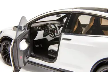 1:18 Diecast Model Tesla Model X P100D SUV Zliatiny autíčka Miniatúrne Kolekcia Dary Hot Predaj