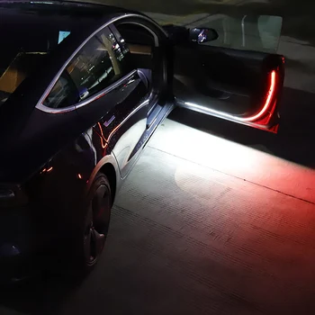 1.2 M, Auto LED Dvere Výstražné Svetlo Flexibilné Pásy Dekorácie Vitajte na Čítanie Nepremokavé Parkovanie signalizačná kontrolka protizrážkové Bezpečnosti
