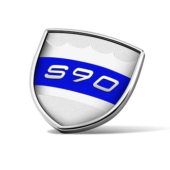 1-20 ks Pre VOLVO S60-S80 S90 V40 V60 V90 XC40 XC60 XC90 Písmená Logo, Znak Nálepky Blatník batožinového priestoru Štítku Odtlačkový Kovové 3D