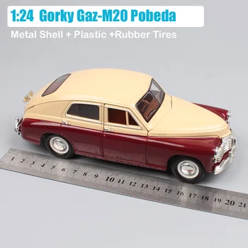 1/24 Rozsahu Cestnej Podpis Rusko Sovietske vintage Gorkij Gaz-M20 Pobeda Gaz M20 Volga diecast model auta miniatúrne hračky pre kolektor