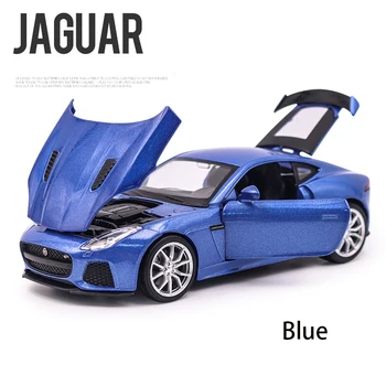 1/32 Jaguar F-type Športové Auto Model Hračka Simulácia Zvuku, Svetla, Vytiahnuť Späť Zliatiny Die Cast Hračky Vozidla Pre Chlapcov, Dievčatá