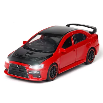 1:32 nové Obmedzený predaj Mitsubishi EVO Zliatiny Športové Auto Model Super Racing diecast hračka vehicl Zvuk a svetlo Pre deti auto hračky