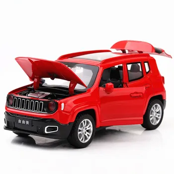 1:32 Rozsahu jeep Kovové Zliatiny Diecast autíčka Vytiahnuť Späť Zvuk, Svetlo Miniatúrny Model auta, hračky pre deti,