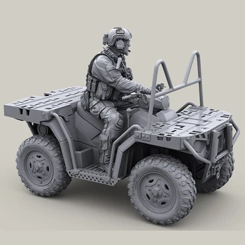 1/35 živice model auta US Special Forces moderná ATV rider s Mk18 karabína (len jeden vojak) Nevyfarbené 245G