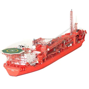 1:400 nórsky FPSO Offshore Plávajúce Výroby Tanker 3D Papier Model Lode 45 cm*8 cm Papierové Modely lodí