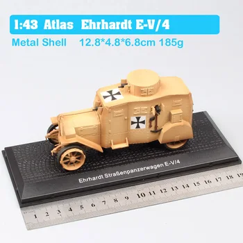 1:43 Editions Atlas nemecké vojenské E-V/4 Ehrhardt obrneného vozidla vozíky nádrž Diecasts & Hračky presné modely áut miniatúr