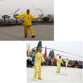 1,5 m/2 m Znelo Kožené Biče Wushu Kungfu Biče Fitness Biče Kožené Biče Shaolin Biče