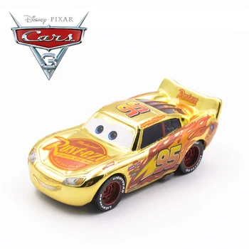 1:55 Disney Pixar Cars Kovové Diecast Číslo 95 Lightning McQueen Všetky Štýl Zlaté, Strieborné Šampión Zber Verzia Auto Chlapec Hračka