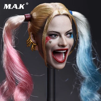 1/6 headplay obrázok hlavu model žena dievča hlavu sculpt JX-012 samovražedné Komando Joker 2 páry vlasy 1/6 hlavu sculpt model