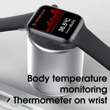 1.75 Palcový Displej Smart Hodinky Muži Ženy Telesnej Teploty EKG Smartwatch Krvný Tlak Nepremokavé Fitness Tracker Sledovať PK W34