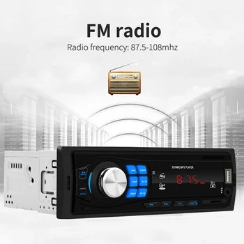 1 DIN Auto Stereo MP3 Prehrávač Jedno Auto Stereo MP3 Prehrávač V Dash Vedúci Jednotky Bluetooth, USB, AUX FM Rádio Prijímač, pre Toyota