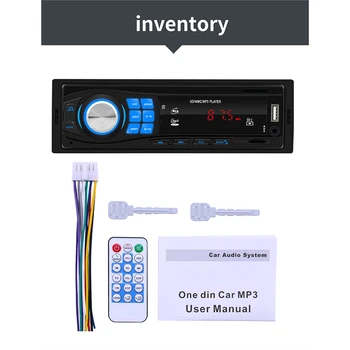 1 DIN Auto Stereo MP3 Prehrávač Jedno Auto Stereo MP3 Prehrávač V Dash Vedúci Jednotky Bluetooth, USB, AUX FM Rádio Prijímač, pre Toyota