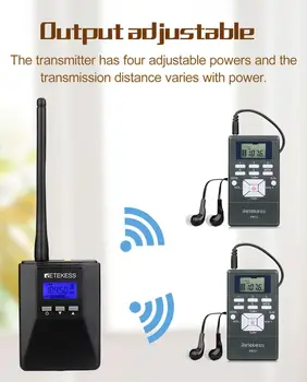 1 FM TR506+10Pcs FM Rádio Prijímač, PR13 Bezdrôtový Sprievodca Systém pre Usmerňovanie Stretnutie Simultánne Tlmočenie