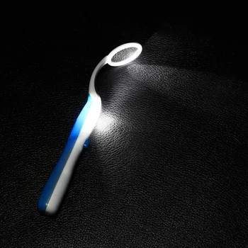1 Ks Zubná Zrkadlo s LED Light Super Svetlé Ústne Zuby Kontrola Zrkadlo Zubnú Starostlivosť, Zubný lekár, Nástroje Domov Starostlivosť o Ústnu dutinu Nástroj