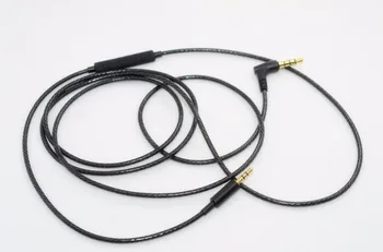 1 Ks Čierna Náhradný Kábel Kábel Súlade s Mic pre AKG K490NC K495NC N60NC N60 NC Slúchadlá Slúchadlá Slúchadlá