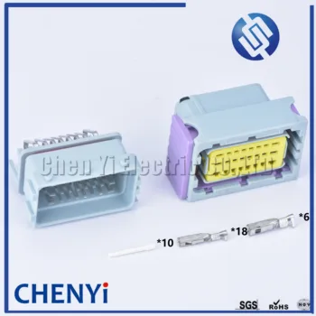 1 nastavte ECU generátor radič 24pin Hliníkový rámček pre 24p muž žena FCI konektor s konektorom a terminály 211PC249S0005