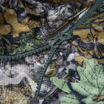 1 Nastavte Poľovnícke Oblečenie 3D Leaf Kabát Nohavice Kamufláž Vonkajšie Jungle Sledovať Vták Jeleň Stalking v