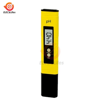 1 Nastavte Prenosný Digitálny PH Meter Tester Meter Pero Medidor PH 0.0-14.0 PH Vysokú Presnosť pre Nápojov, Potravín Lab PH Monitor s ATC