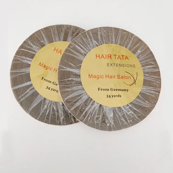 1 role 36 metrov Dvojité bočné lepidlo predlžovanie vlasov pásky TATA predlžovanie vlasov podporu pásky na pásku predlžovanie vlasov