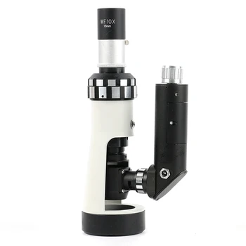 1/set Priemysel Ručné Prenosné Metallographic Mikroskopom Zväčšenie 100X-400X Polarizačné Svetlo Mikroskopom + Magnetické Základne Polarizer