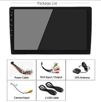 10.1 palcový Univerzálny Android 9.1 Dvojité 2Din Auto MP5 Prehrávač, GPS, Wifi, Rádio, 2GB+32GB Auto Multimediálny Prehrávač