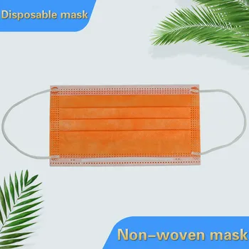 10-100ks Disposable Non-tkané 3-vrstvový Filter, Maska, Fialová, Oranžová, Ovocie, Zelená Úst Tvár Masku pre Dospelých Priedušná Multicolor Maska