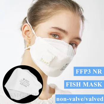 10-100ks FFP3 CE Tvár Masku Vzduchu Ventilom Ochranné Masky, PM2.5 Prachu Filteration 99% Hygieny Kvapôčky Topiť-fúkané Filter Úst Kryt
