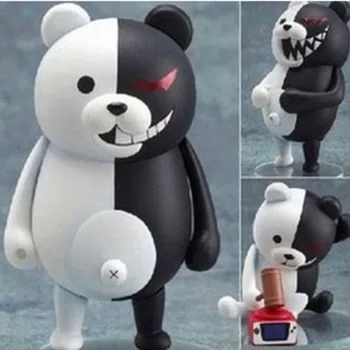 10 CM Kawaii Monocuma Hračka Monokuma Black & White Bear Akcia Postavy Cartoon Zvierat Obrázok Vianočné Darčeky Pre Deti