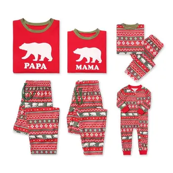 10 FARIEB Vianočné Rodiny Nastaviť Jumpsuit Pyžamo, Oblečenie Vianočné Rodiny Pyžamo Odev Oblečenie Rodiny Zodpovedajúce Oblečenie