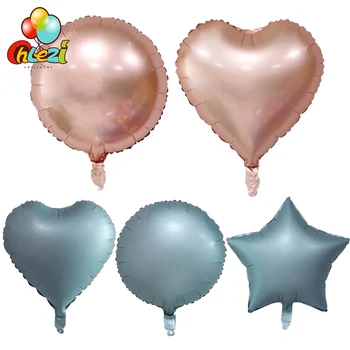10 ks 18-palcové Koleso Star Srdce fóliový balón narodeninovej oslavy svadby hélium globos deti 