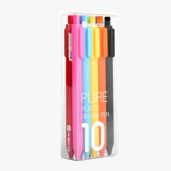 10 ks pstruh farebný gél nastavenie pera 0,5 mm guľôčkové Multi atramentu na písanie perá, kancelárske potreby Kancelárske školské potreby E6075