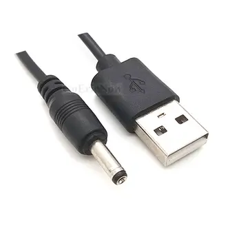 10 ks USB 2.0 Mužov DC 3.5x1.35 mm OD:3,5 mm ID:1.35 mm Mužskej Energie Konektor pre Kábel ( 1 m) 500ma