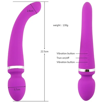10 Rýchlosti Výkonný Dual Head Veľké Vibrátory pre Ženy Čarovná Palička Telo Masážneho Sexuálne Hračky Pre Ženy Klitorisu Análny Stimulovať Produkt