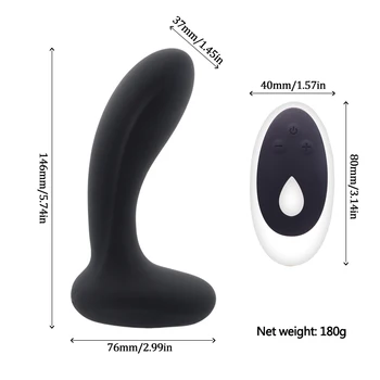 ,10 Rýchlosť Silikónové Nabíjateľná Análny Sex Hračky Vibračný Análny Zadok Plug Prostaty Masér Silný Análny Vibrátor sexuálnu hračku, pre mužov