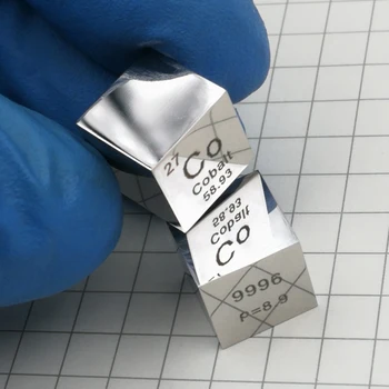 10 X 10 X 10 mm Vysoká Čistota Kovové Zrkadlo poľský Kobaltu Kocka Periodickú Tabuľku Prvkov Kocka(Co≥99.96%)
