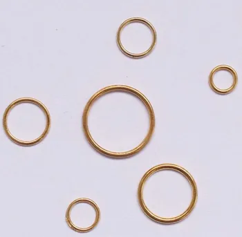 100 ks / veľa 6mm/8mm/10/12mm/15mm/20 mm gold ring jazdca háčik podprsenka príslušenstvo
