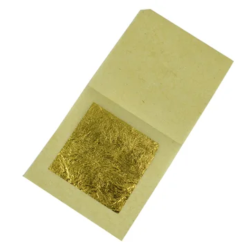 100 listov 2,5 X 2,5 cm na 99,99% čistej skutočné gold leaf fólie list tváre Krásu, a tak na