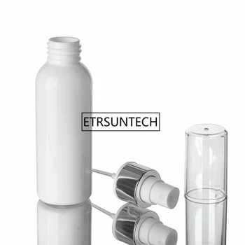 100 ml PET Fľaša na Mlieko s bielym Plastovým Čerpadla biela jasné, kozmetické sprejová fľaša na tekuté F1437