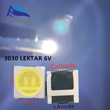 1000pcs Lextar Podsvietenie LED High Power LED 1.8 W 3030 6V studená biela 150-187LM PT30W45 V1 TV Aplikácia 3030 smd led dióda