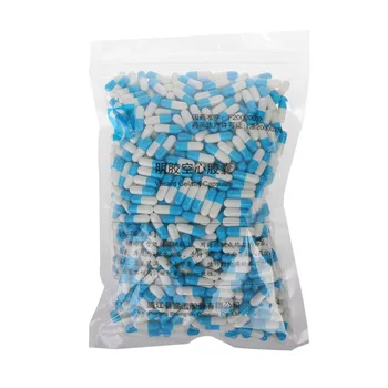 1000Pcs Modro-biela Prázdny Pevný Želatína Kapsule Veľkosti Medicíny Tabletky, Kapsule Vitamíny Osobné Zdravotnej Starostlivosti Pilulku Prípadoch Štiepačky