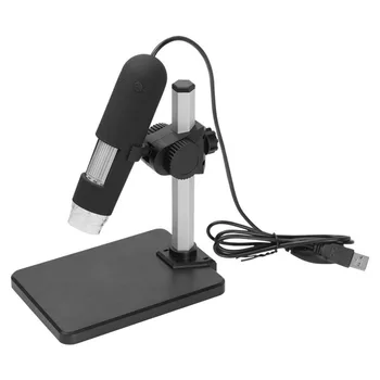 1000X digitálny USB mikroskop viedeo mikroskopom USB Endoskop Fotoaparát zväčšovacie sklo 8 LED osvetlenie S podstavcom