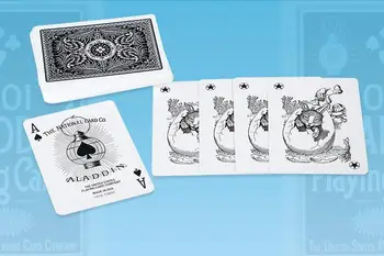 1001 ALADDIN Hracie Karty Modrá/Čierna Palube USPCC Nové Vydanie Zberateľskú Poker Magic Karty, Magické Triky, Rekvizity pre Kúzelník