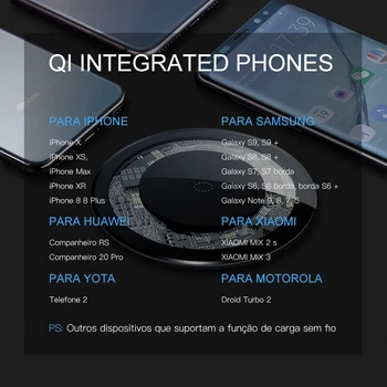 100KS 15W Rýchlo, Bezdrôtová Nabíjačka pre iPhone X XS 11pro Viditeľné USB Qi Plnenie pad Samsung S8 S9 Poznámka 9 Telefónu nabíjačku wirless