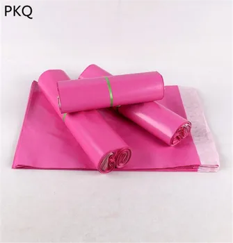 100ks 50*55 cm ružová poly prepravná taška veľká ružová poly mailer farebné plastové prepravné mailing